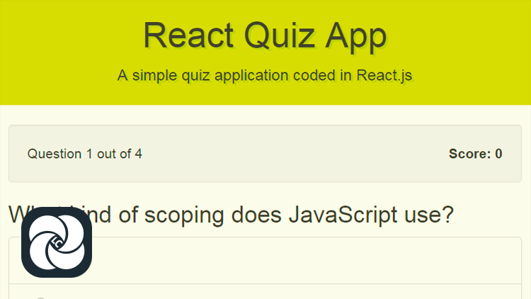 Создание Quiz на React Создание Quiz на React